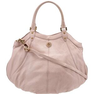 Tory Burch Dakota Pebble Pink Leather Bag Adjustable/Removable strap LIKE NEW